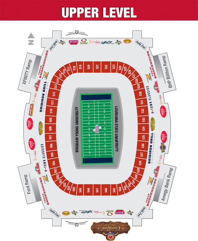Reliant Stadium Houston Tx Seating Chart